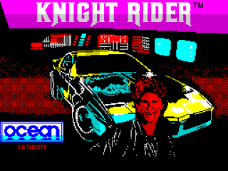 Knight Rider title screen for ZX Spectrum